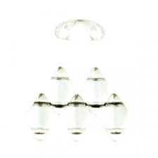 Matubo GemDuo Perlen 8x5mm Crystal